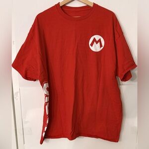 Red Super Mario Graphic Men's T-Shirt